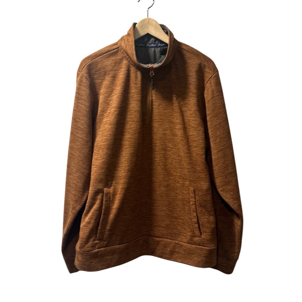 Men's Brown Wrangler Quarter-Zip Sweater~ Size M